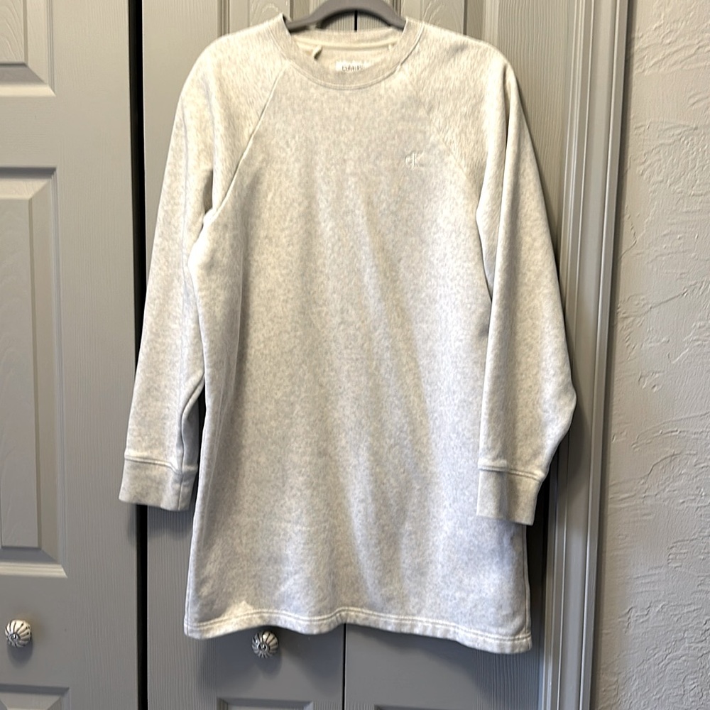 Medium Calvin Klein grey sweatshirt dress